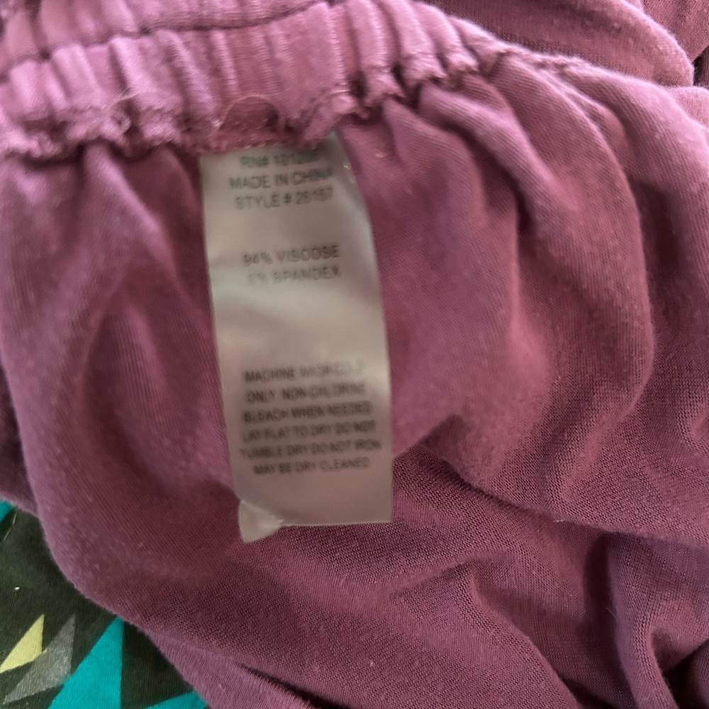 Soft Surroundings Plum Ruched Turtleneck Top | Size S - Picture 9 of 12